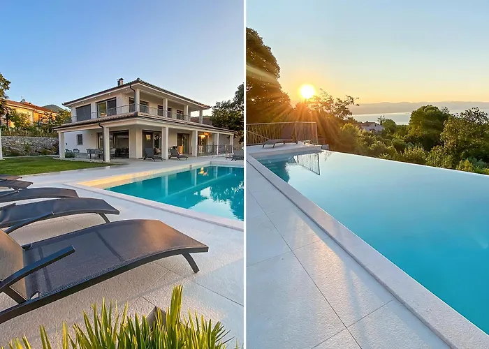 Maritima Opatija-meerblick-infinity Pool-luxus-relax Villa Opatija