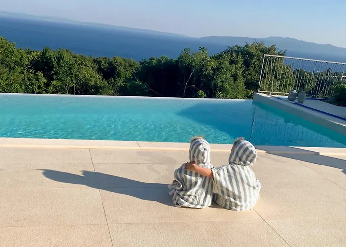 Maritima Opatija-meerblick-infinity Pool-luxus-relax Villa